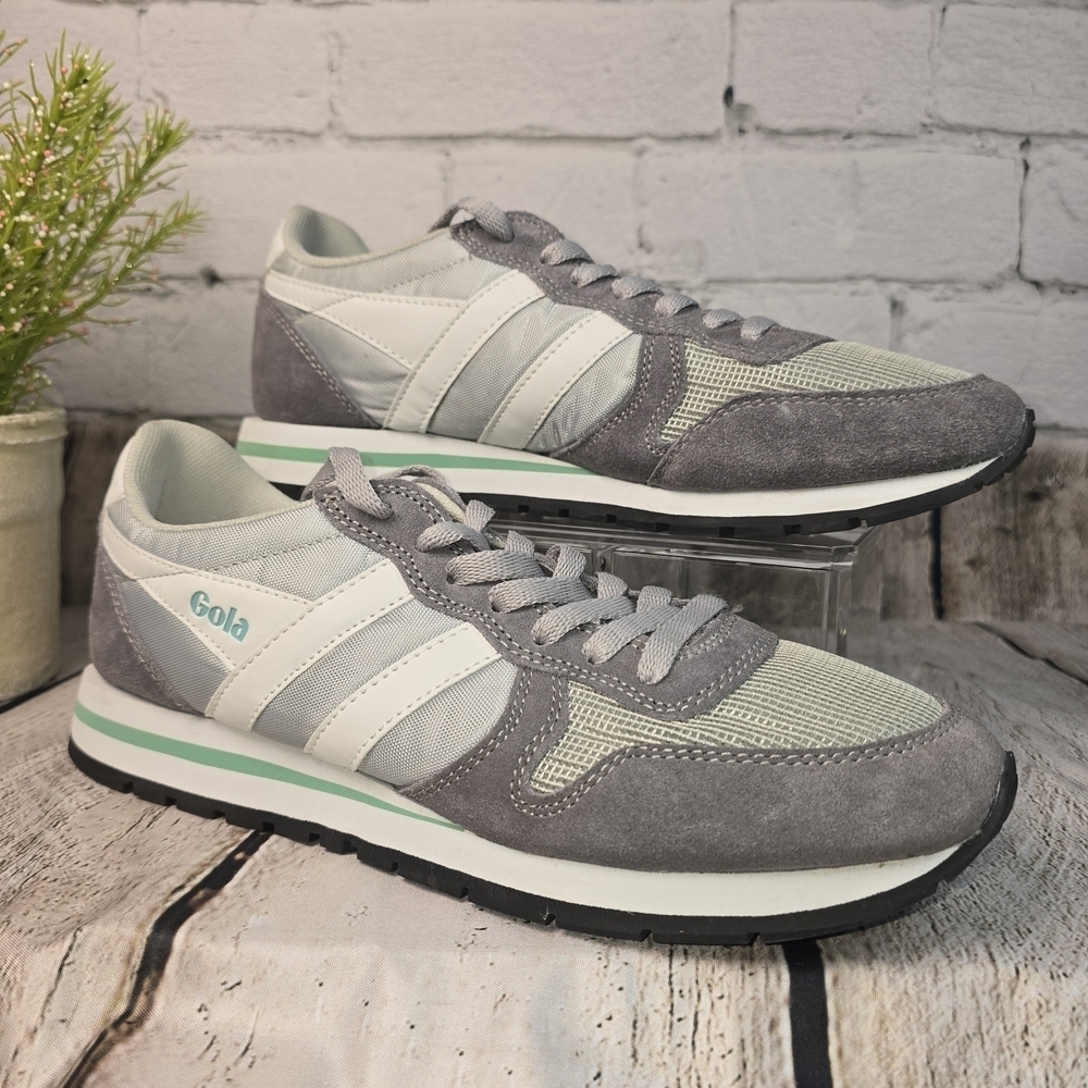 GOLA CLASSICS WOMENS DAYTONA SNEAKERS LIGHT GREY/ASH/WHITE SIZE 9